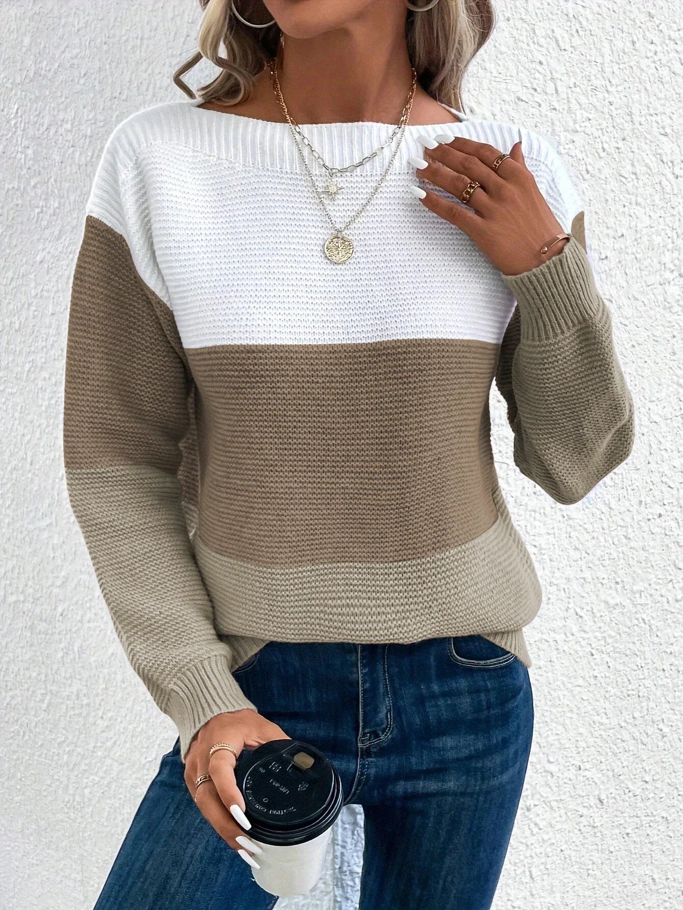 Ellie Boat Neck Sweater