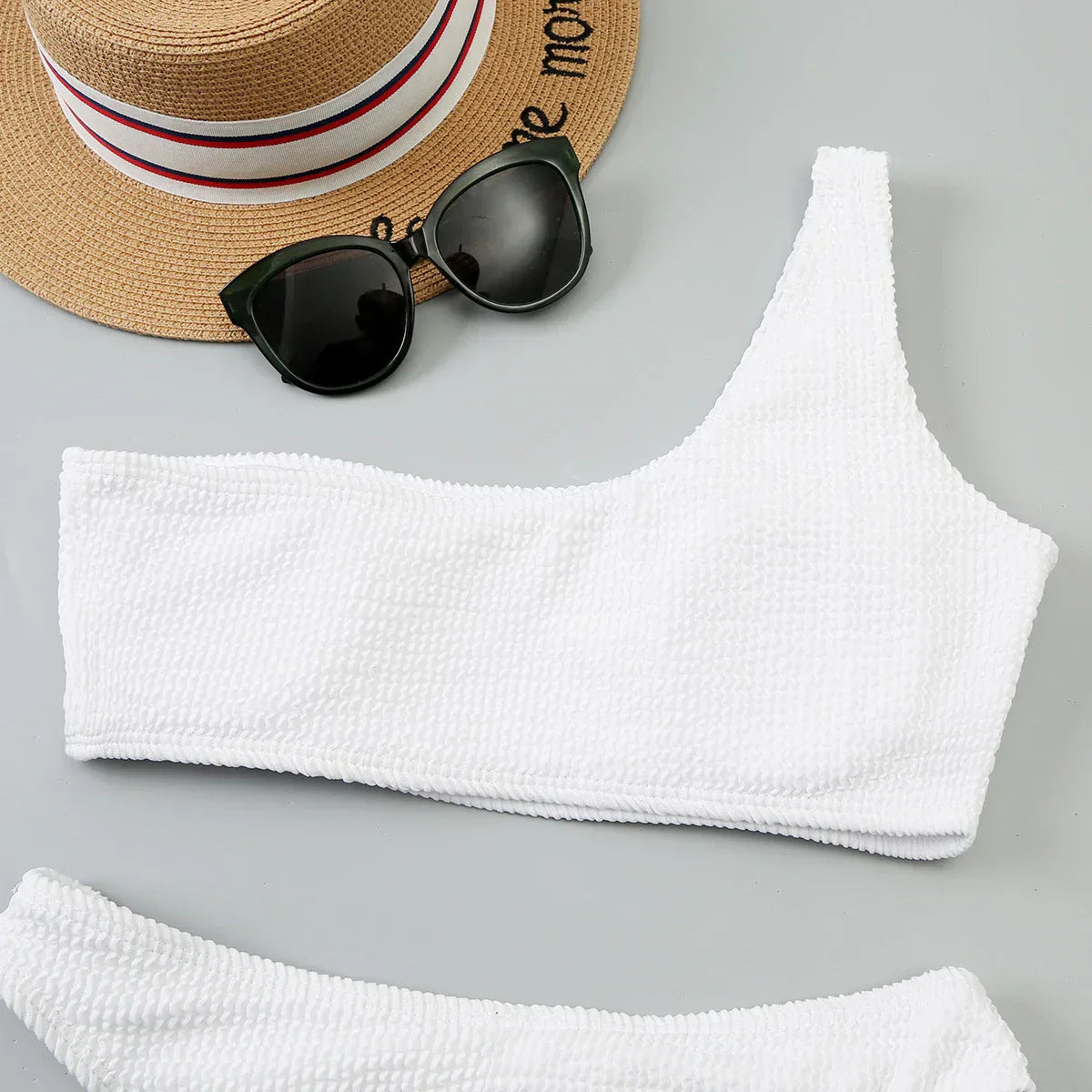 One Shoulder 2 Piece Swimsuit