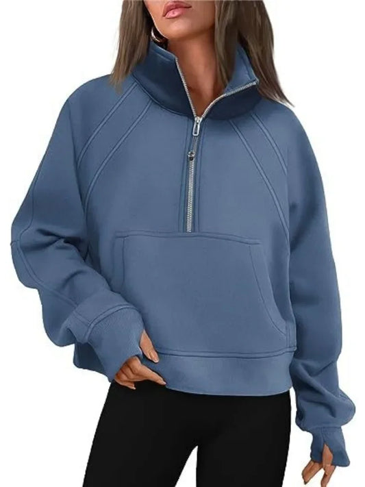 GENEVIE ZIP SWEATER