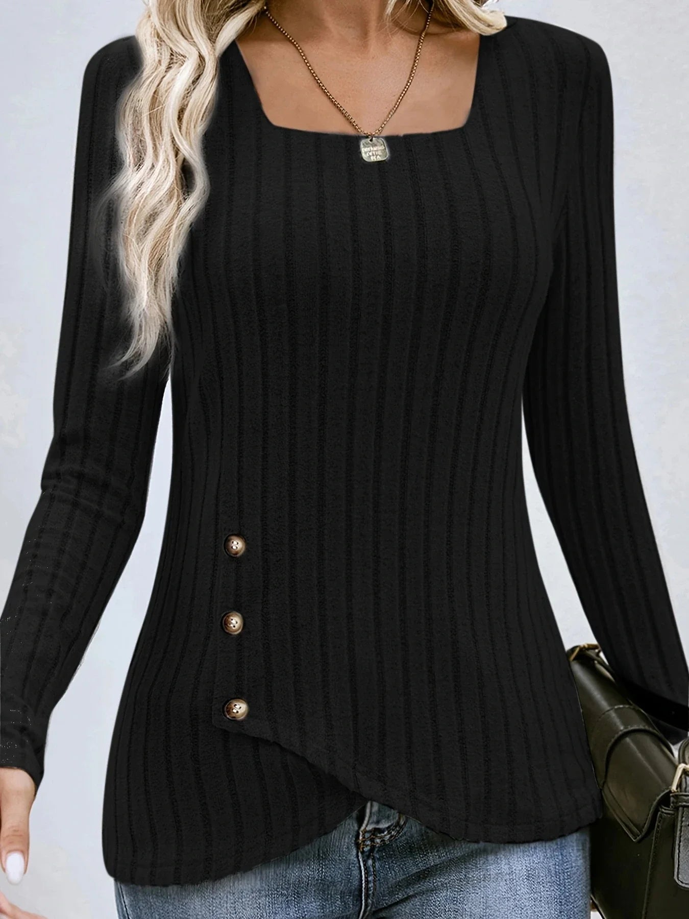 Victoria Ribbed Knit Top