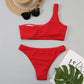 One Shoulder 2 Piece Swimsuit