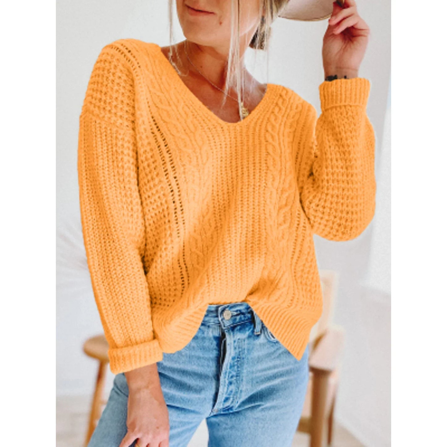 Cara Hollow Sweater Top