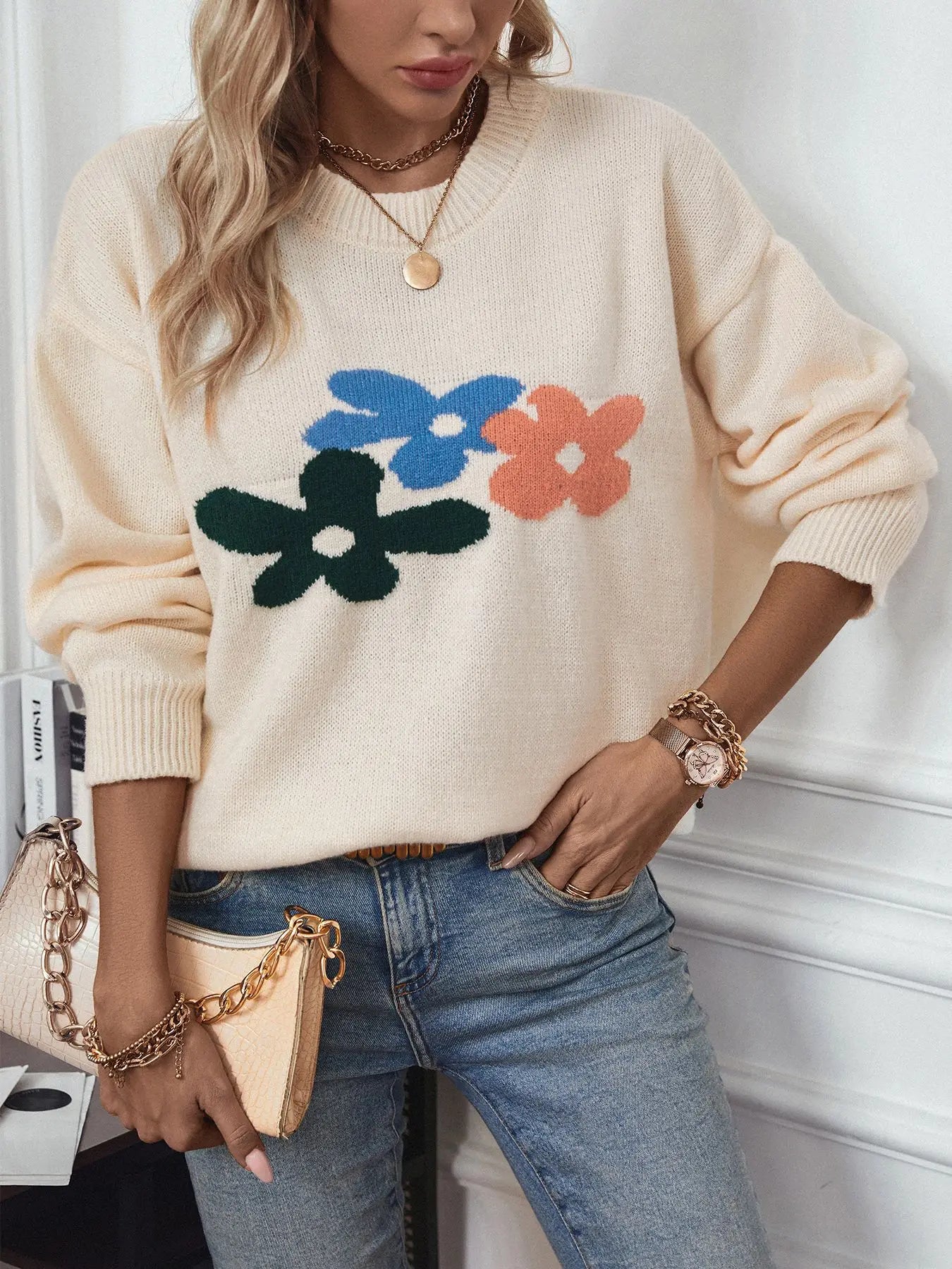 Kasey Floral Sweater