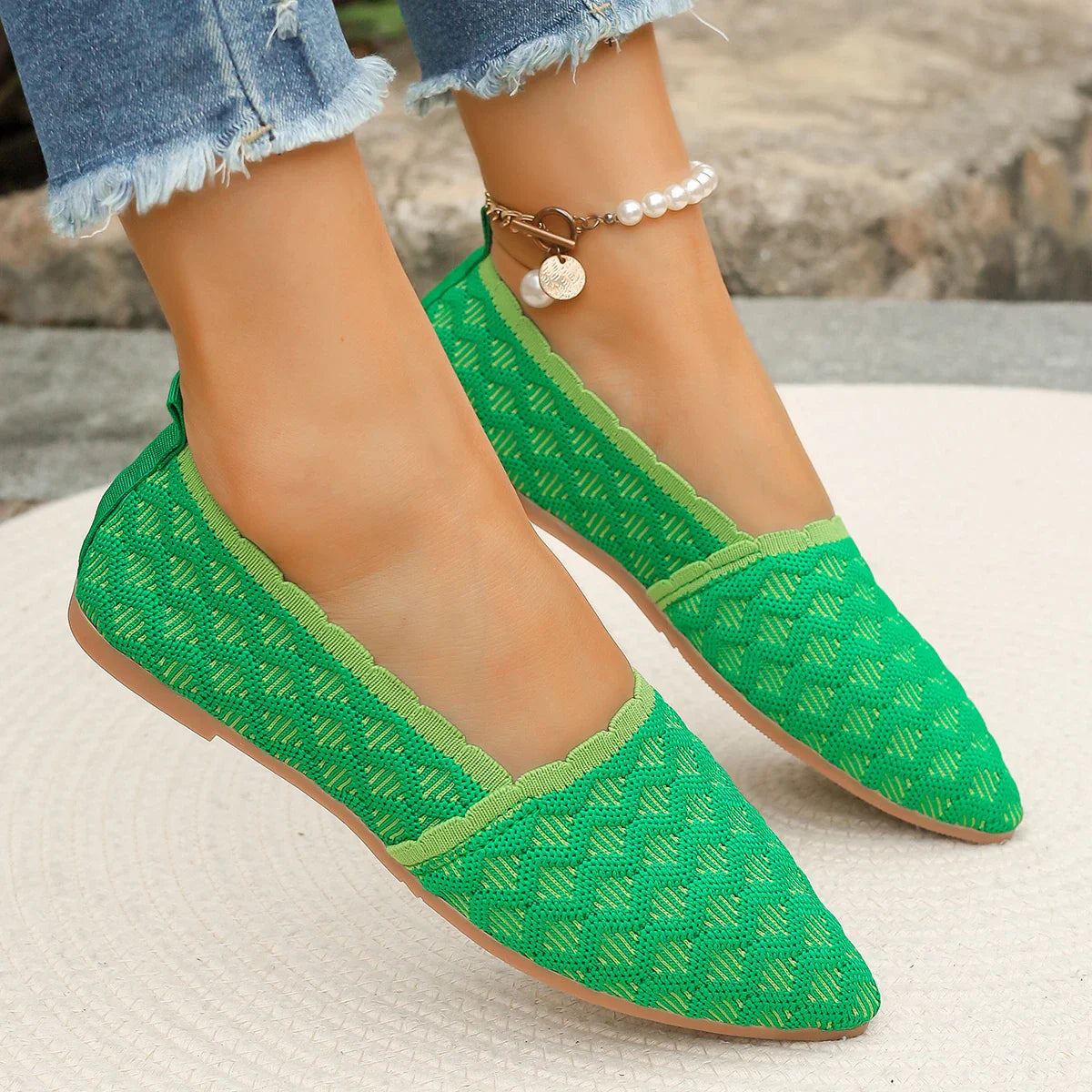 Ivanie Knitted Flat Shoes