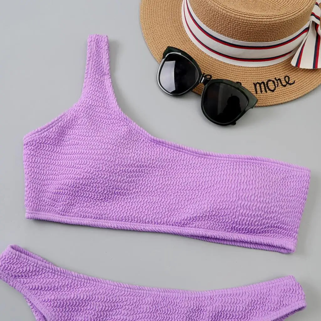 One Shoulder 2 Piece Swimsuit