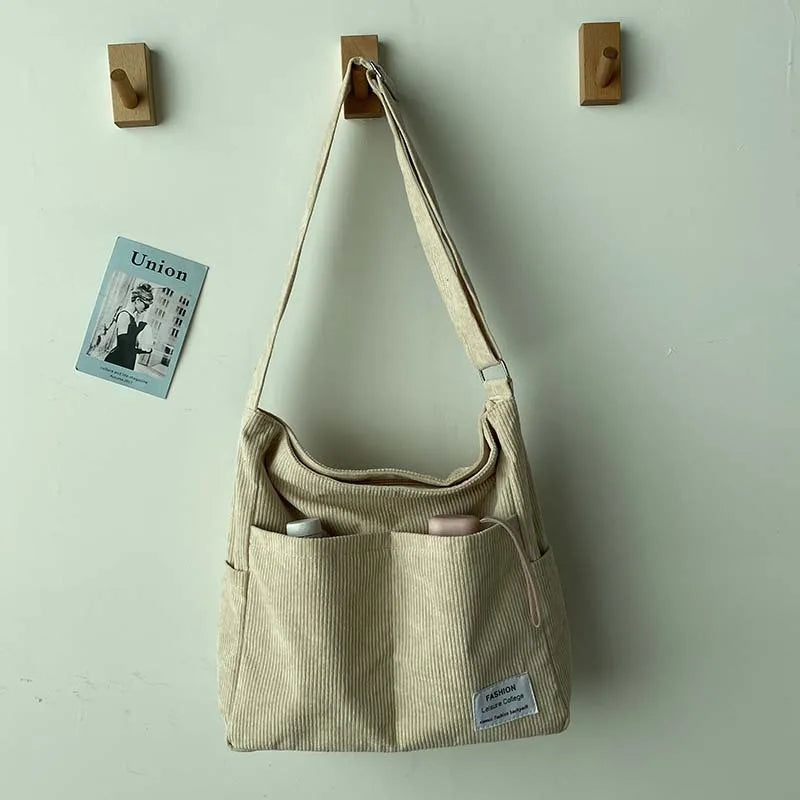 Corduroy Tote Bag