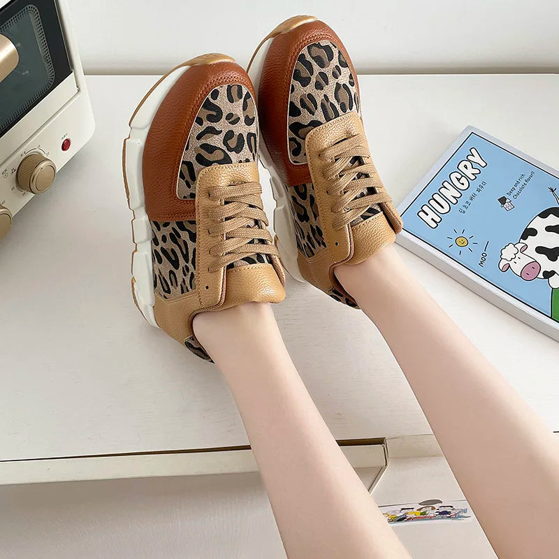 Sheena | Low-Top Leopard Sneakers