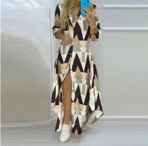 Lily - Boho Print Maxi Dress