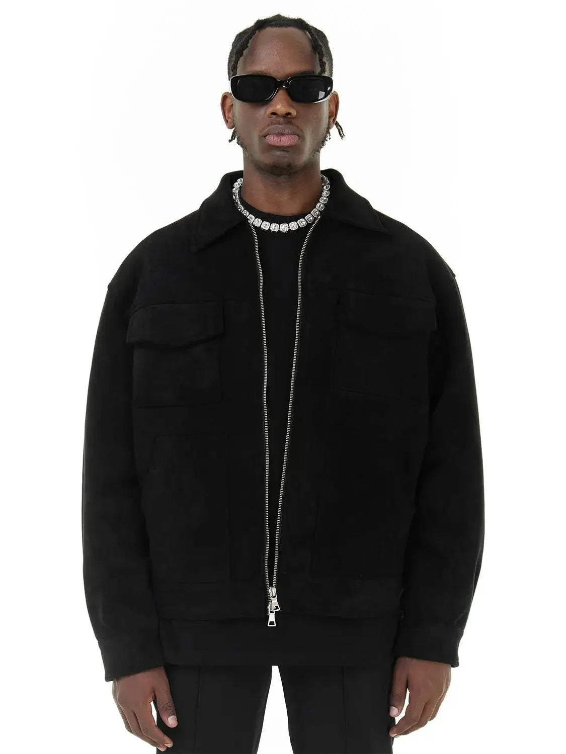 VintageCroc Suede Jacket