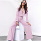 Pia Cropped Blazer and Pants Suit