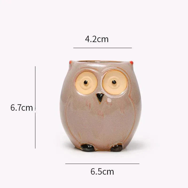 Ceramic Owl Planter