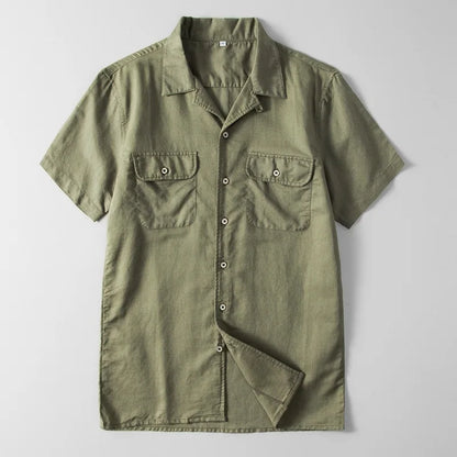 Empire Linen Button-Up Shirt