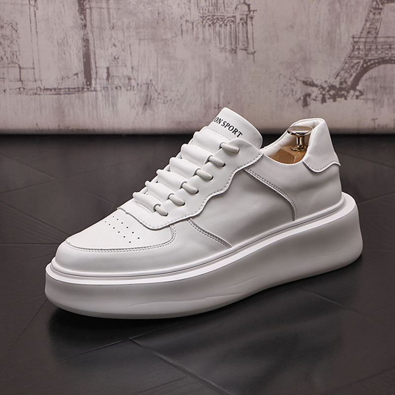 Milano-Calou Leather Platform Sneaker