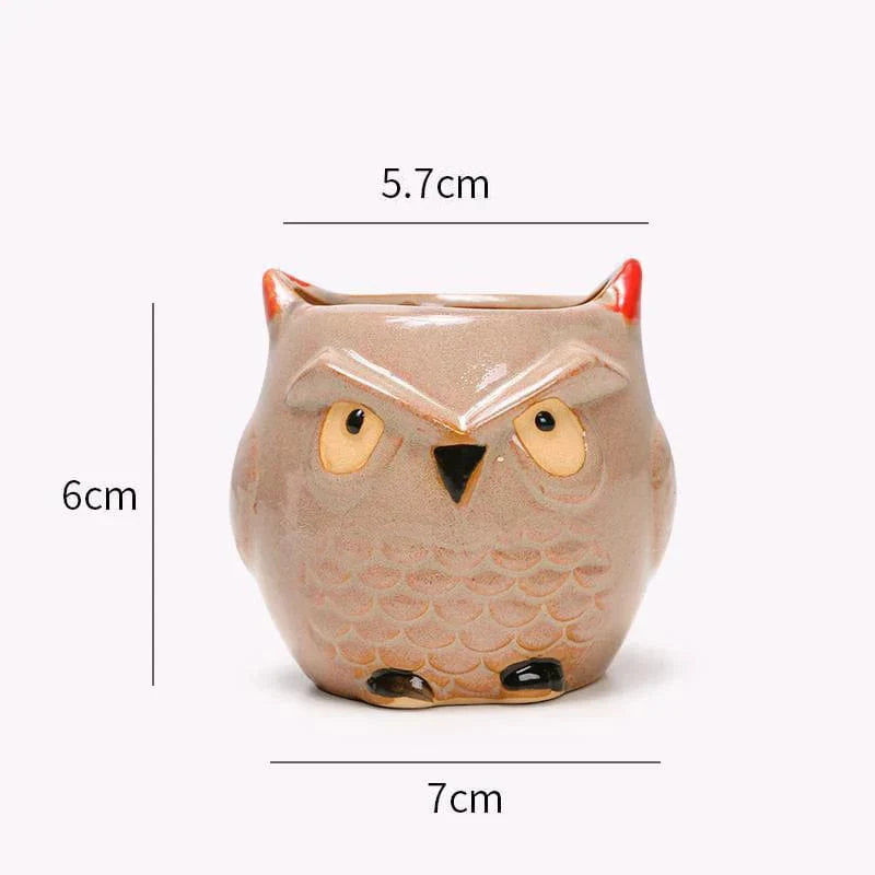 Ceramic Owl Planter