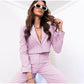 Pia Cropped Blazer and Pants Suit