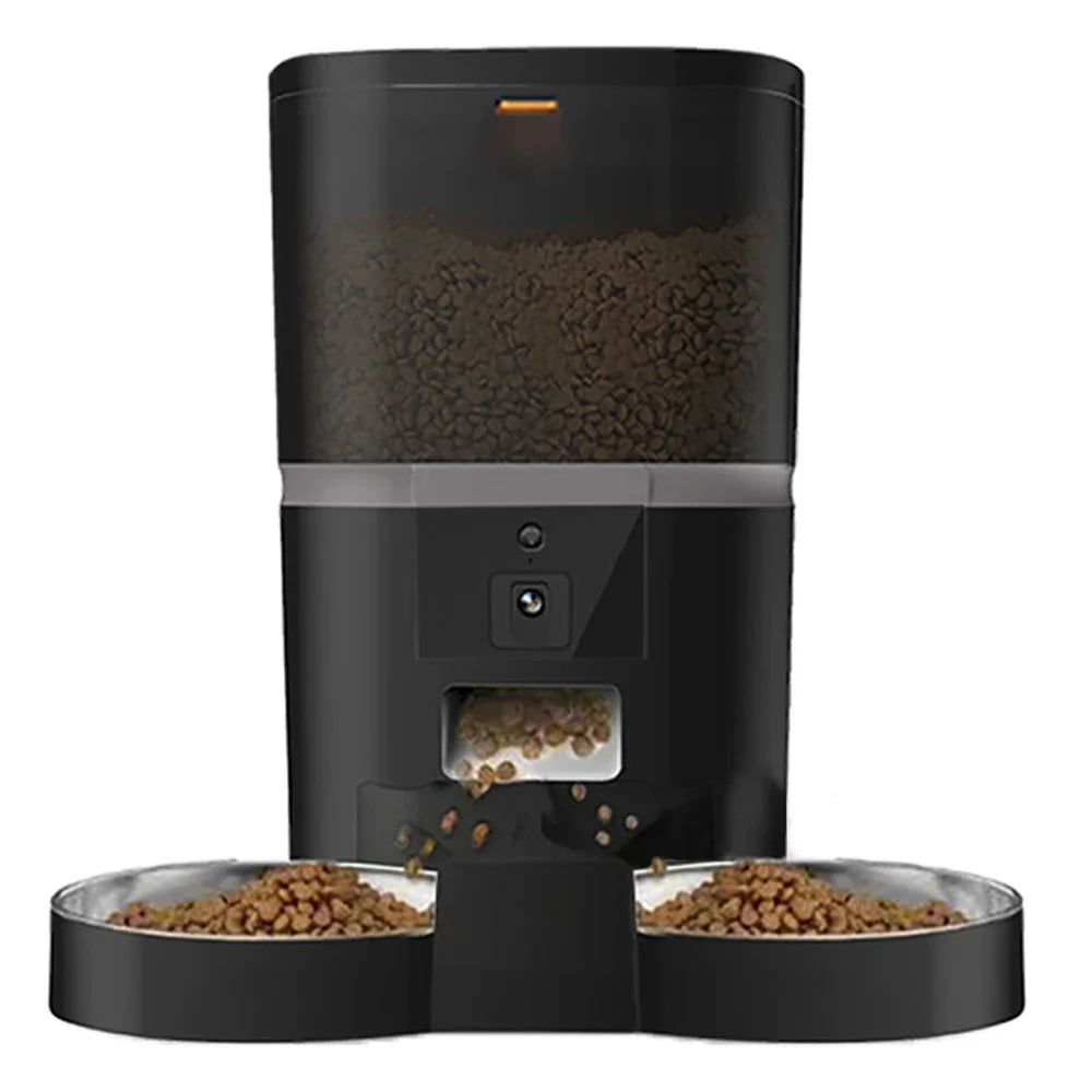 sadikhoff™ - automatic cat feeder camera 2 bowls