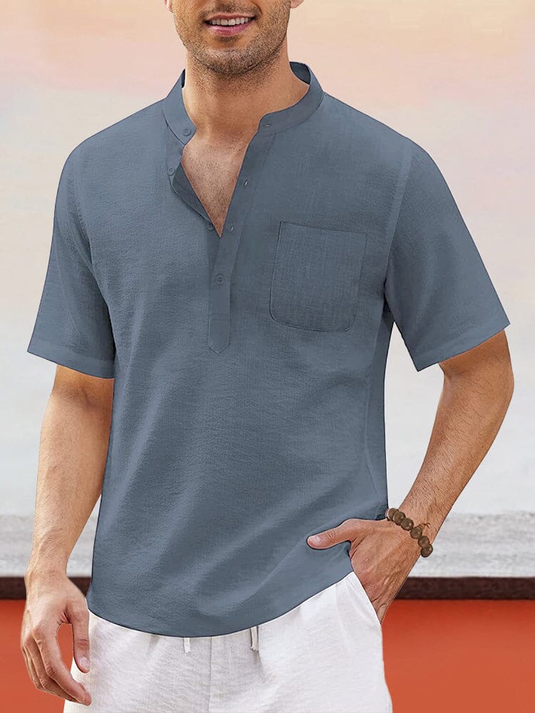 Cotton Style Shirt With Pocket