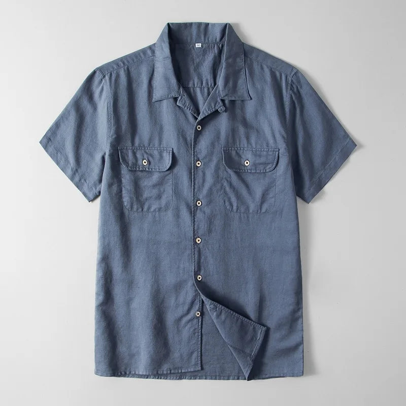 Empire Linen Button-Up Shirt