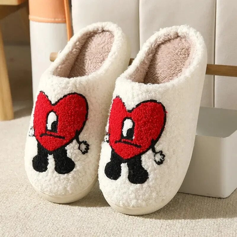 AVA COZY HEART SLIPPERS