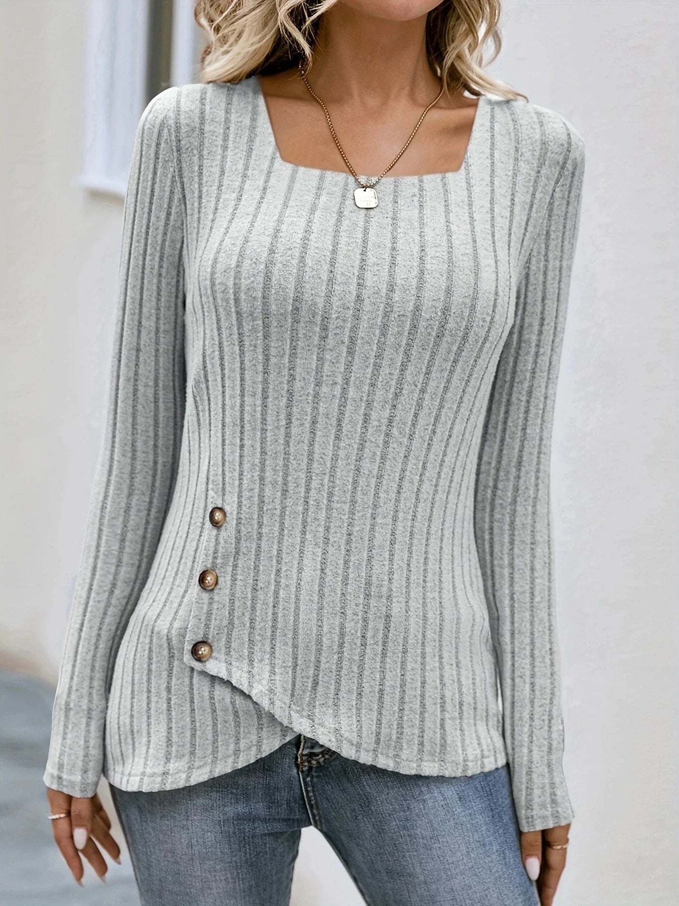 Victoria Ribbed Knit Top