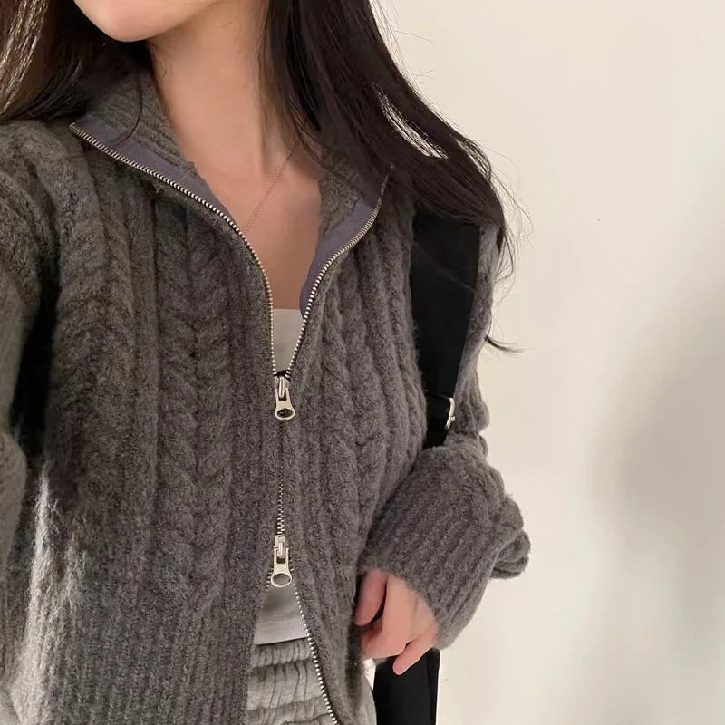 Luella Knitted Zip Sweater