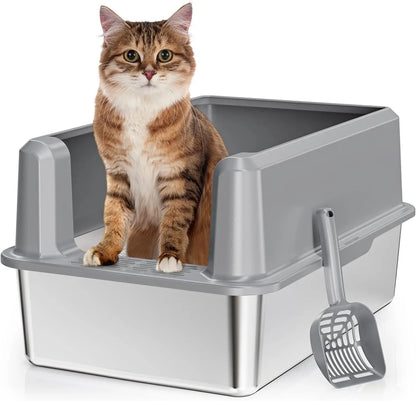 Stainless Steel Cat Litter Box