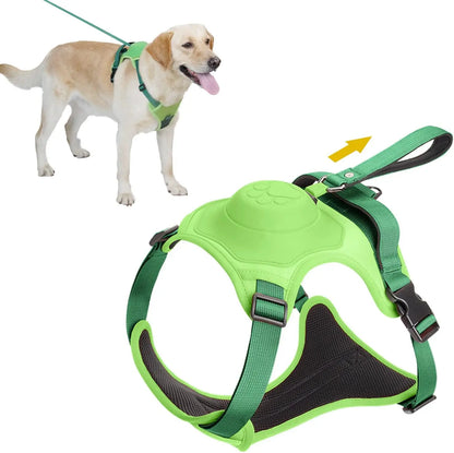 sadikhoff™ - Dog Harness and Retractable Leash Set All-in-One