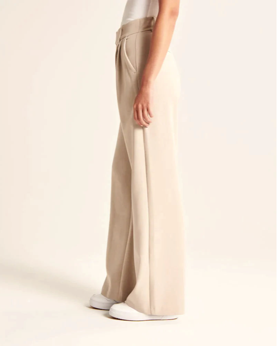 Hannah Wide-Leg Tailored Trousers