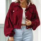 Allie Cropped Bomber Jacket