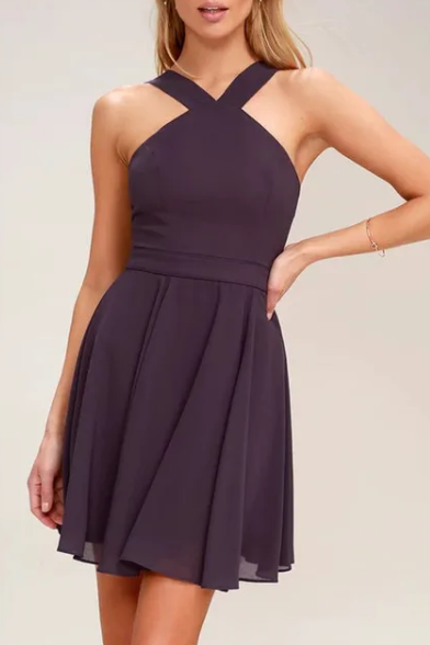 Aubree Halter Dress