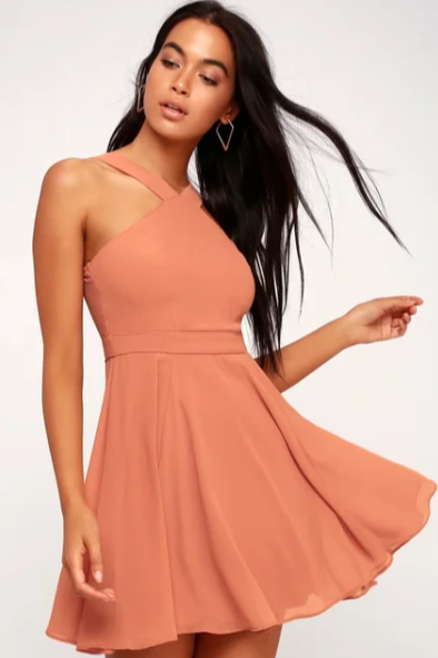 Aubree Halter Dress