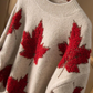 Callie Maple Leaf Pattern Pullover