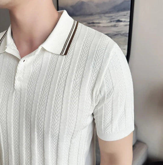 Allen Knitted Polo Shirt