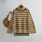 Belle Striped Turtleneck Pullover