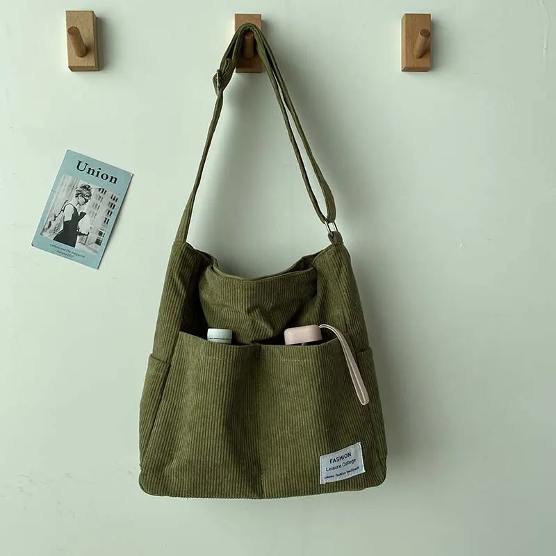 Corduroy Tote Bag