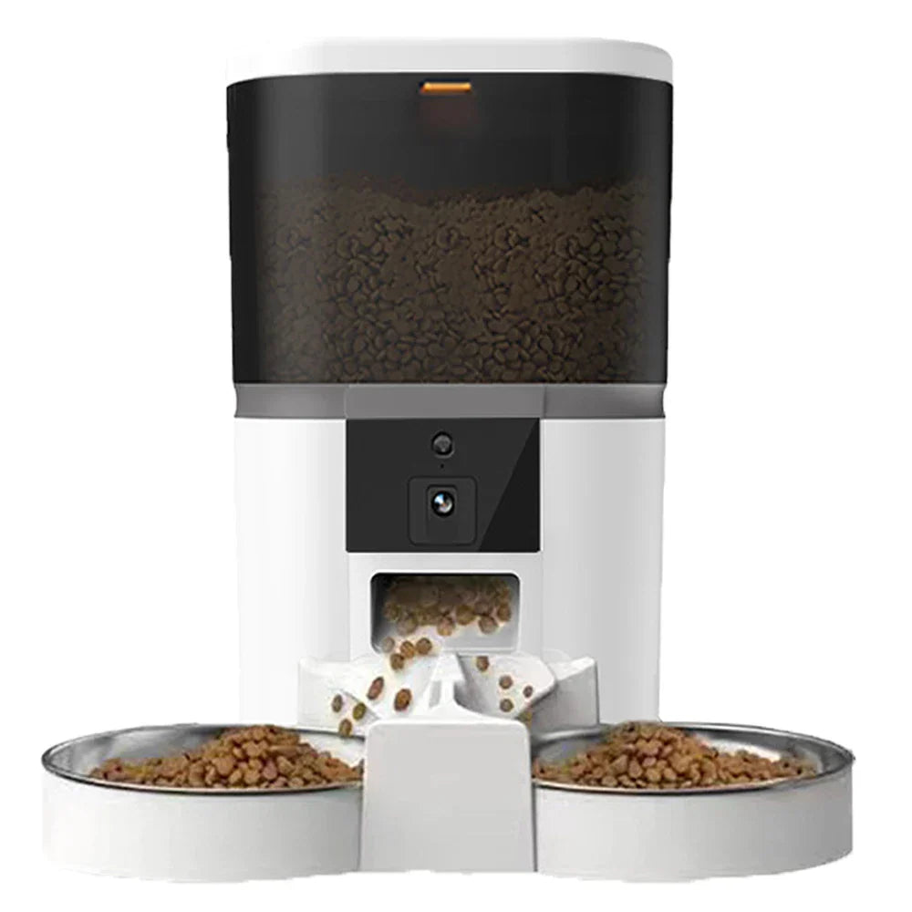 sadikhoff™ - automatic cat feeder camera 2 bowls