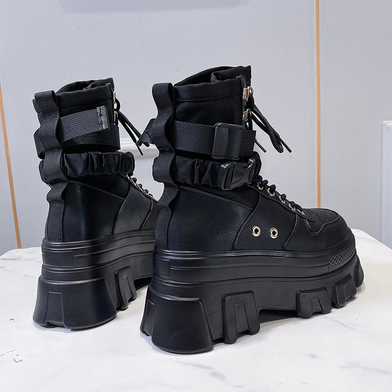 Lace-up Platform Boots