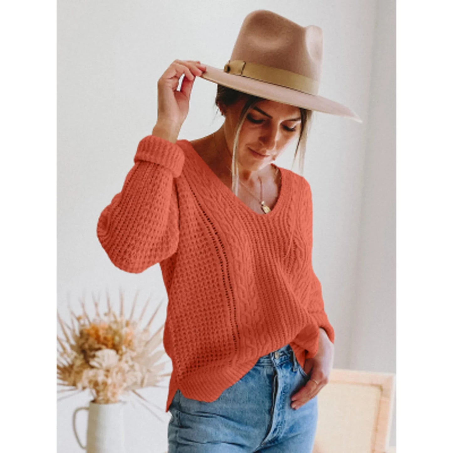 Cara Hollow Sweater Top