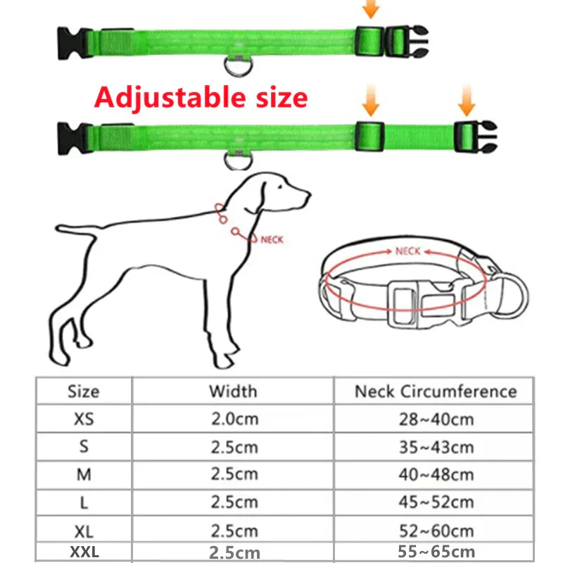 sadikhoff™ - LED Flashing Dog Collar