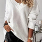 Madison V-Neck Casual Long Sleeve Sweater