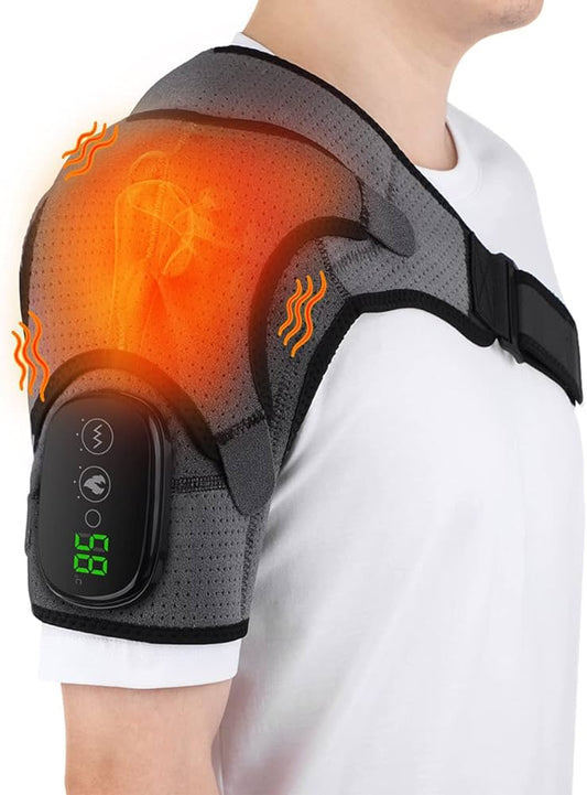 Heated Massaging Shoulder Brace