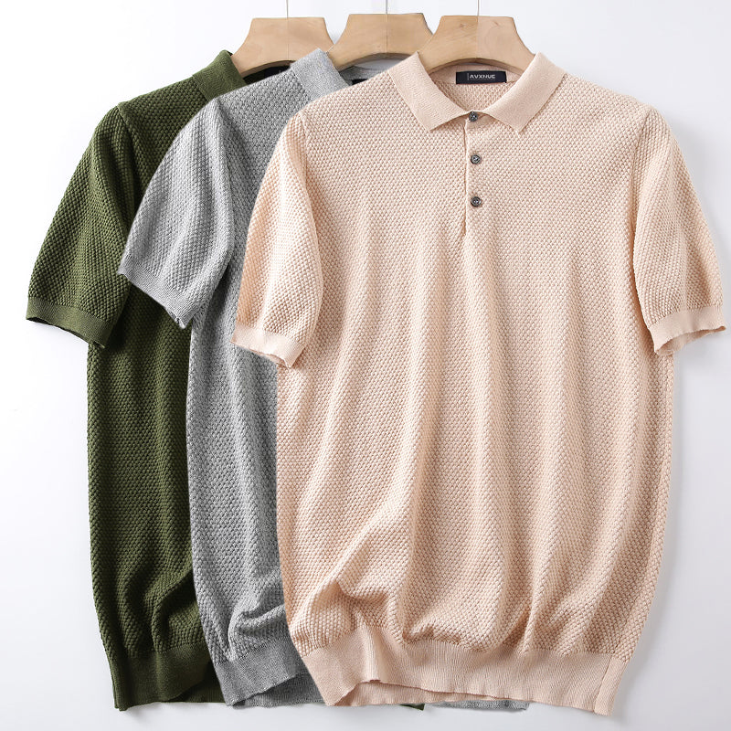 Lugen Knitted Polo Shirt