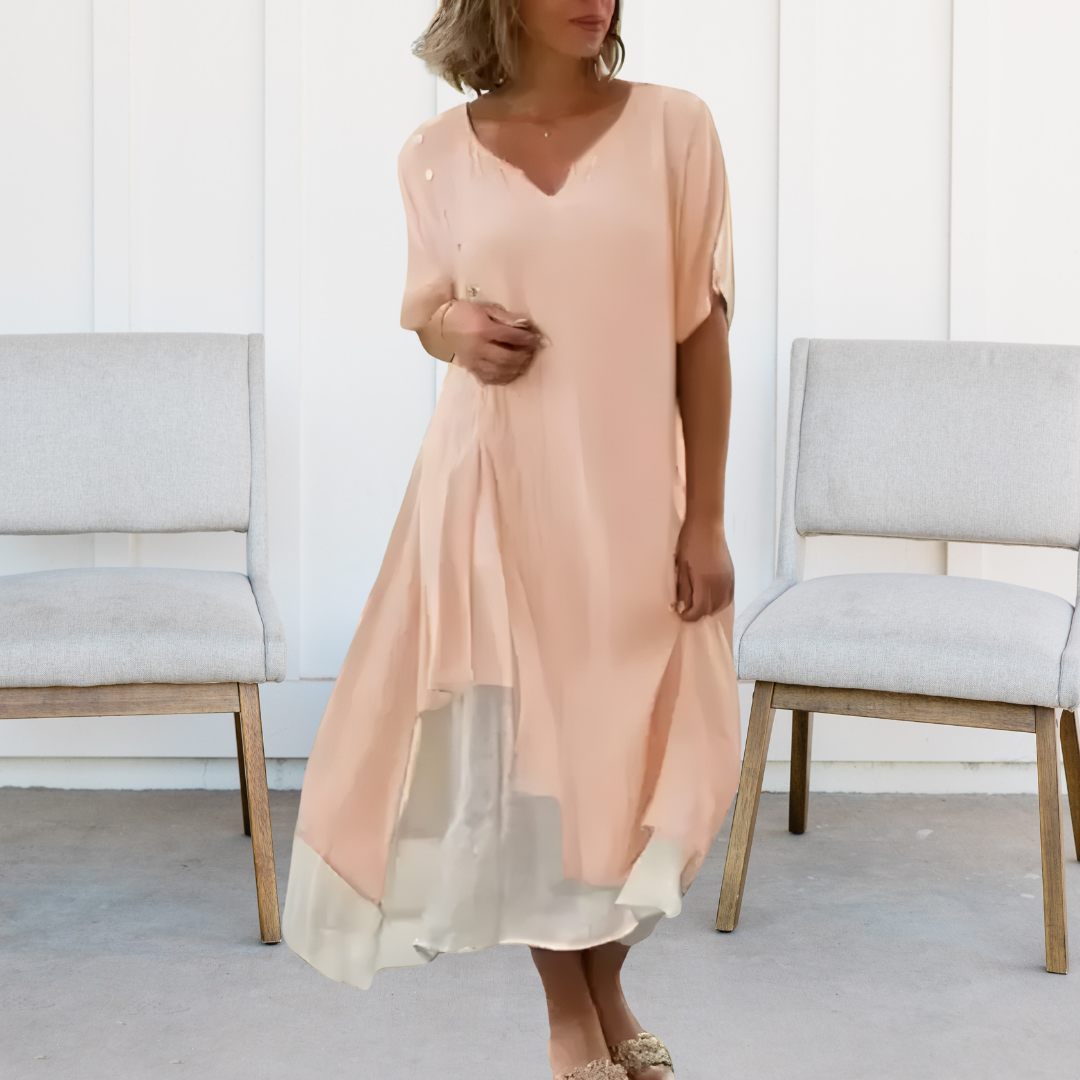 Myrthe - V Neck Boho Dress