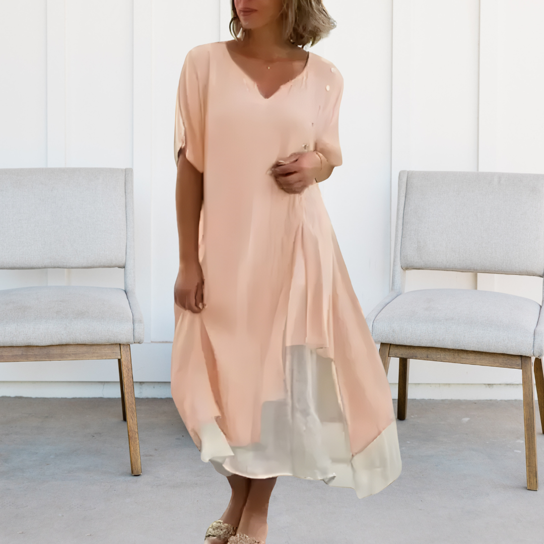 Myrthe - V Neck Boho Dress