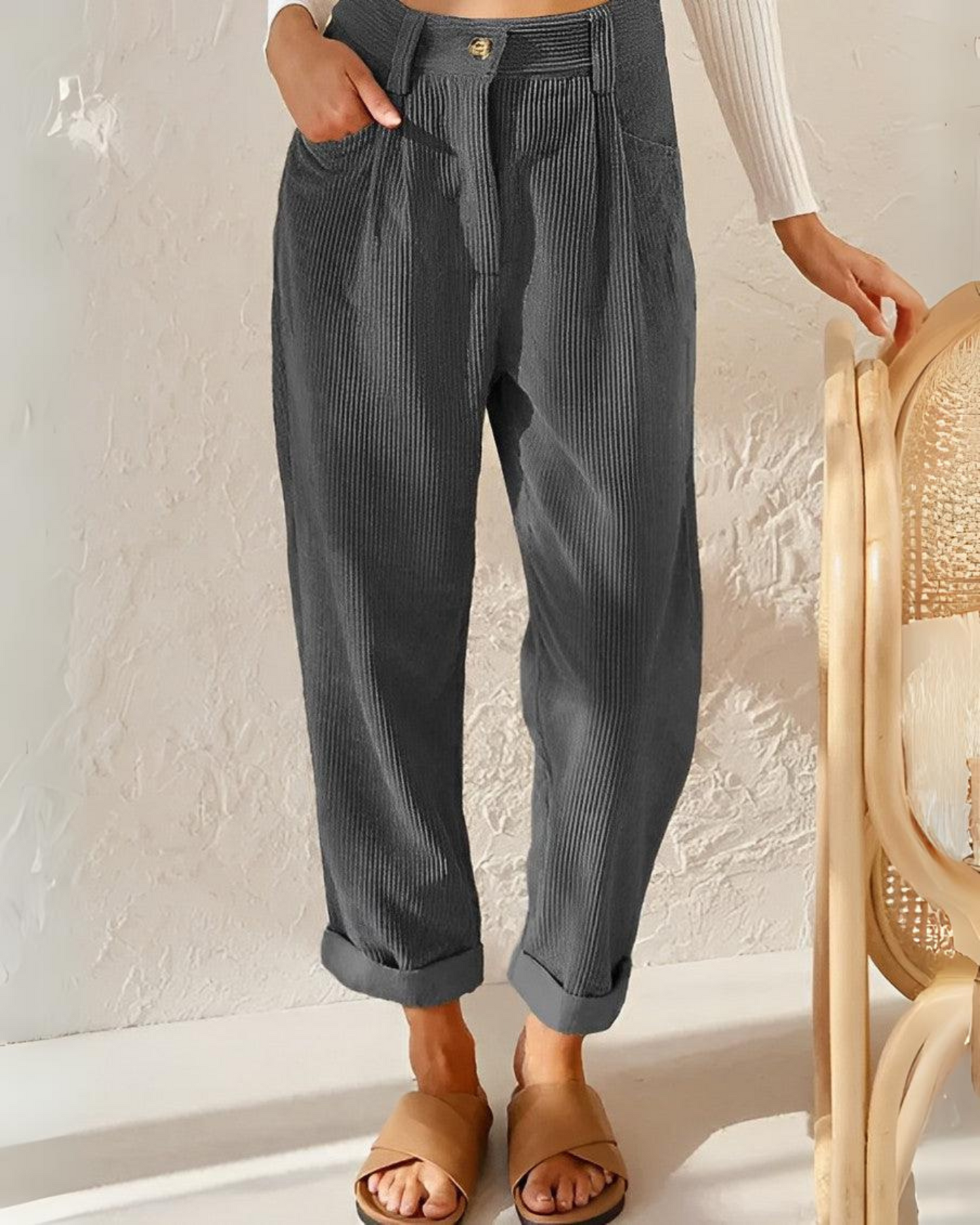 Jennifer | Stylish Corduroy Trousers