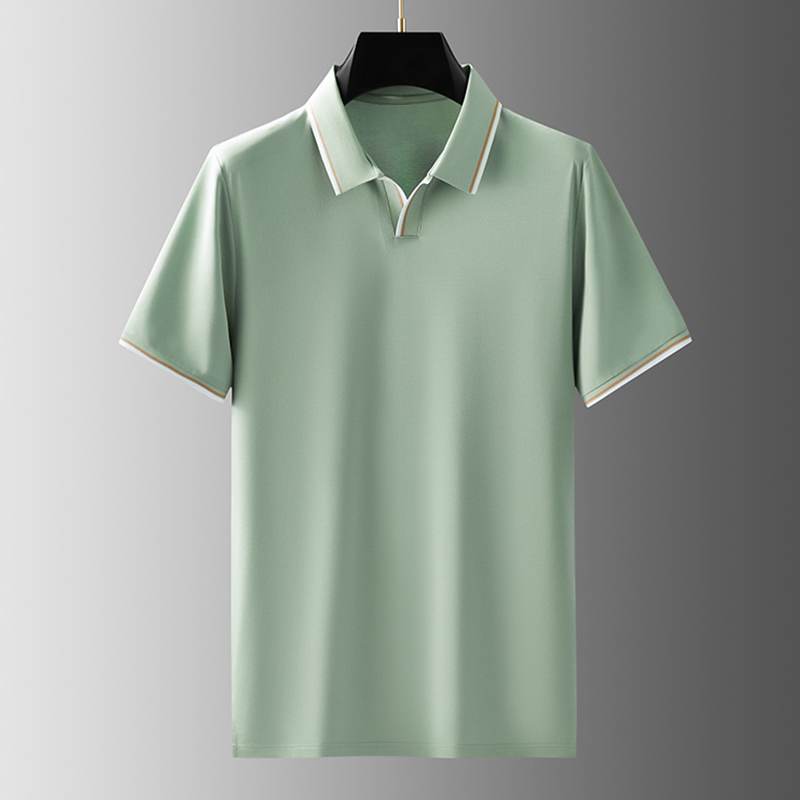 VINCÉNZIO PRESTIGE SILK POLO SHIRT