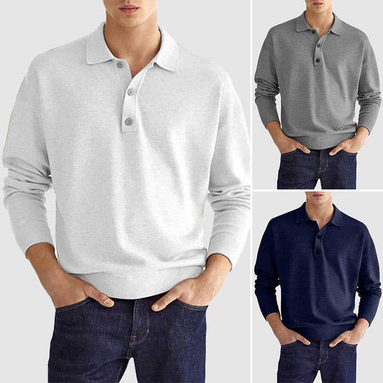 Vesucci Long-Sleeve Polo Shirt