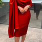 Elegant Ruched Side Draped Dress