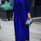 Glittery Sequin Drop Shoulder Dress