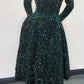 Sparkly Sequin A-line Evening Dress